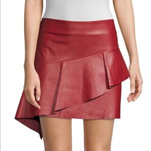 Joie Botan Leather Mini Skirt